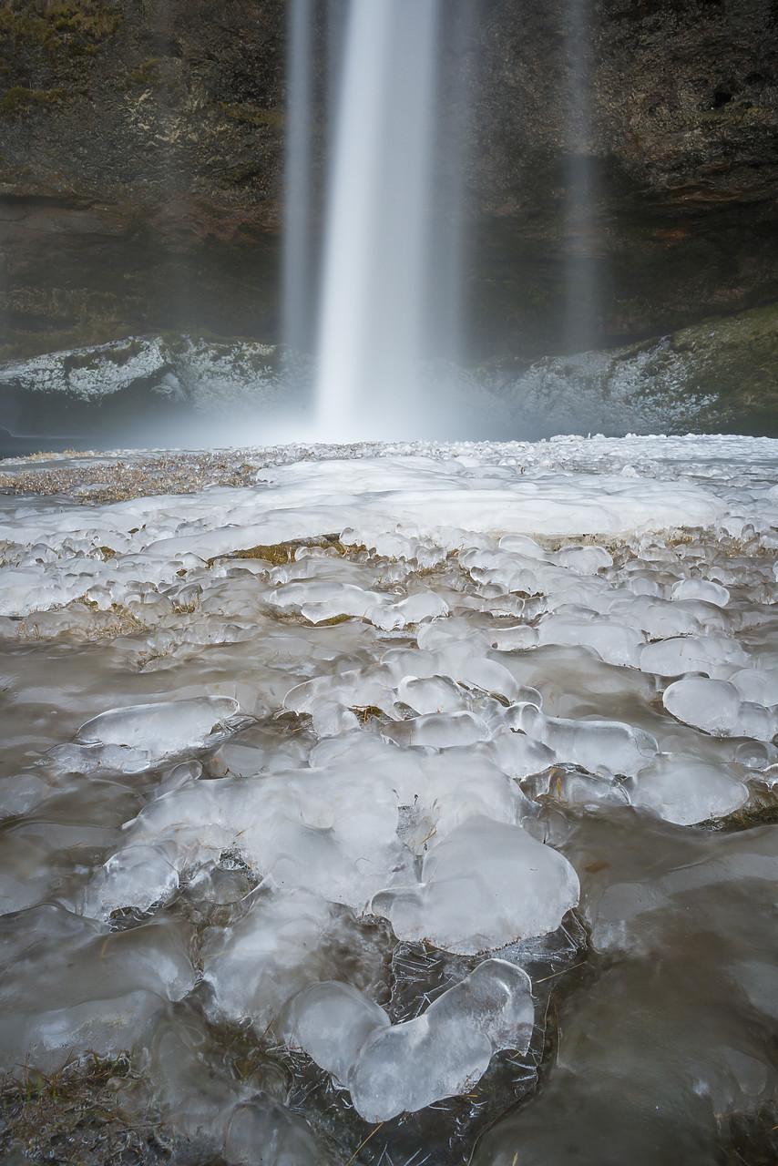 #140051-1 - Ice Formations at Seljalandsfoss, Iceland