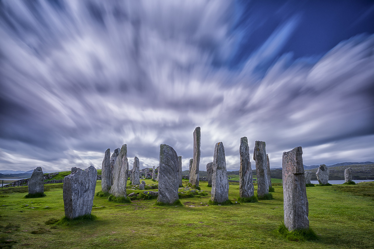 #140188-2 - Cloudscape Over Callanish Standing Stones, Isle of Lewis, Outer Hebrides, Scotland