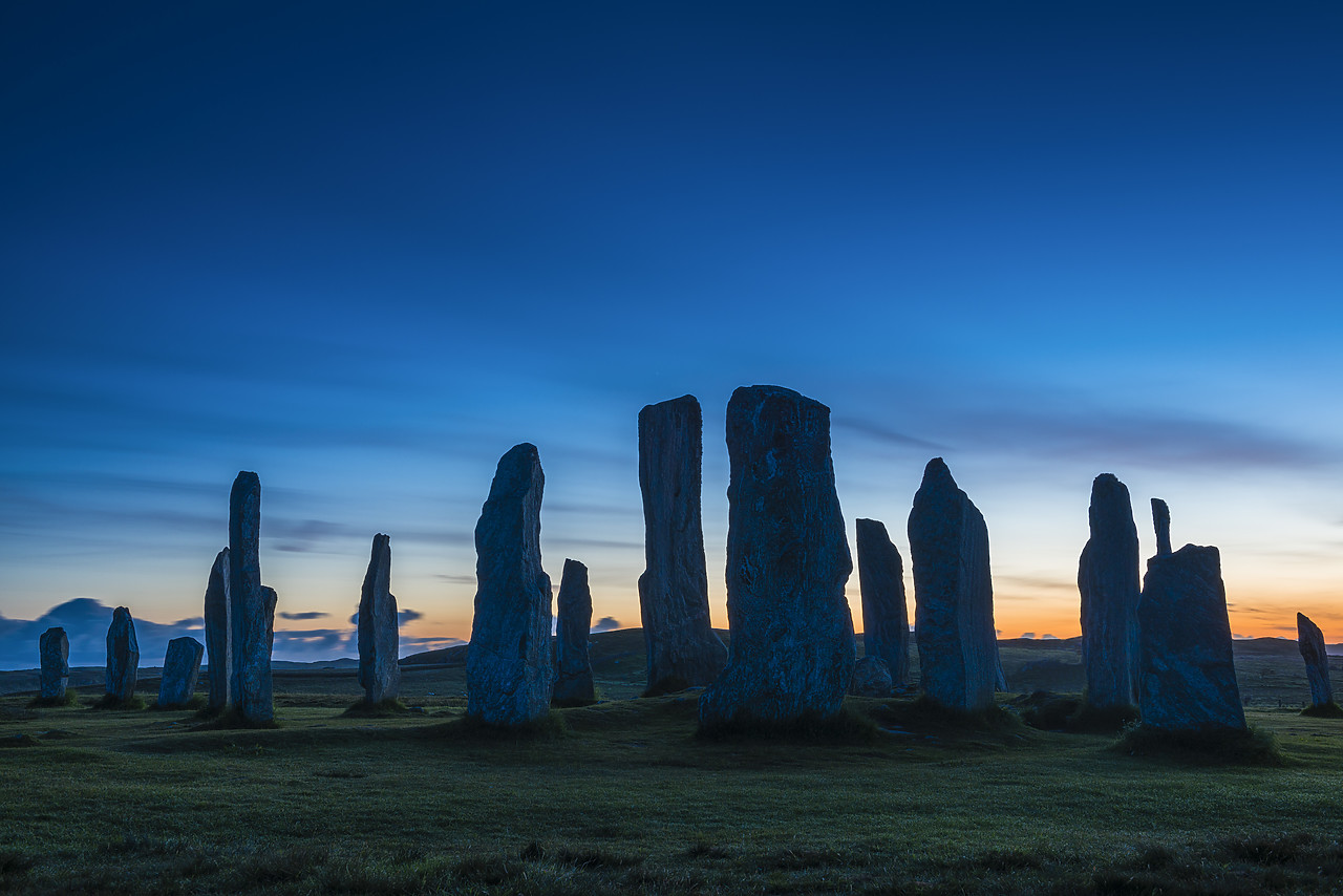 #140197-1 - Callanish Standing Stones at Twilight, Isle of Lewis, Outer Hebrides, Scotland