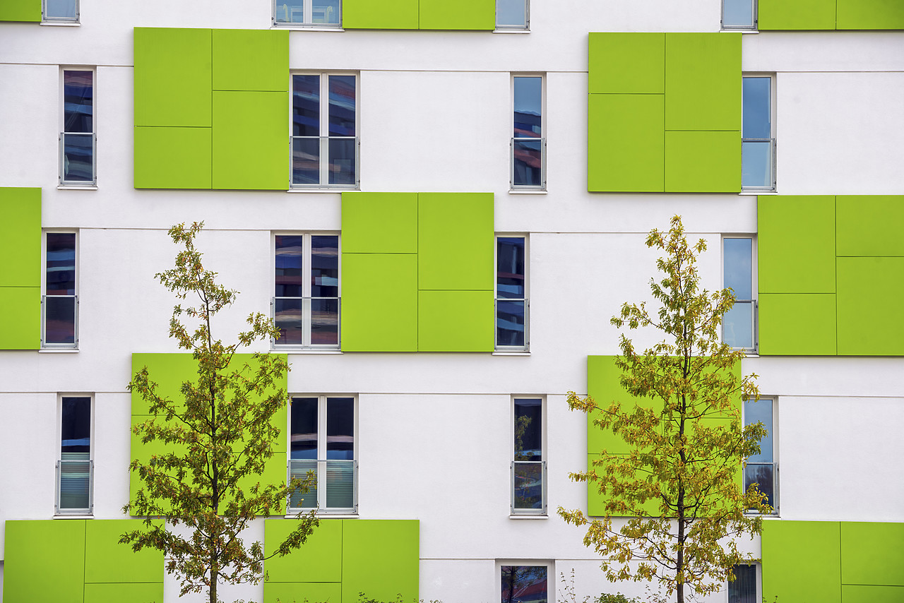 #140341-1 - Building Design Detail, Inselpark, Wilhelmsburg, Hamburg, Germany