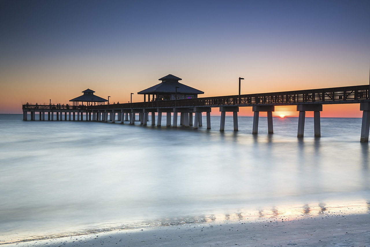 #140467-1 - Fort Myers Pier at Sunset, Florida, USA