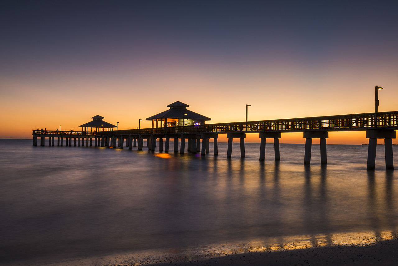 #140468-1 - Fort Myers Pier at Sunset, Florida, USA