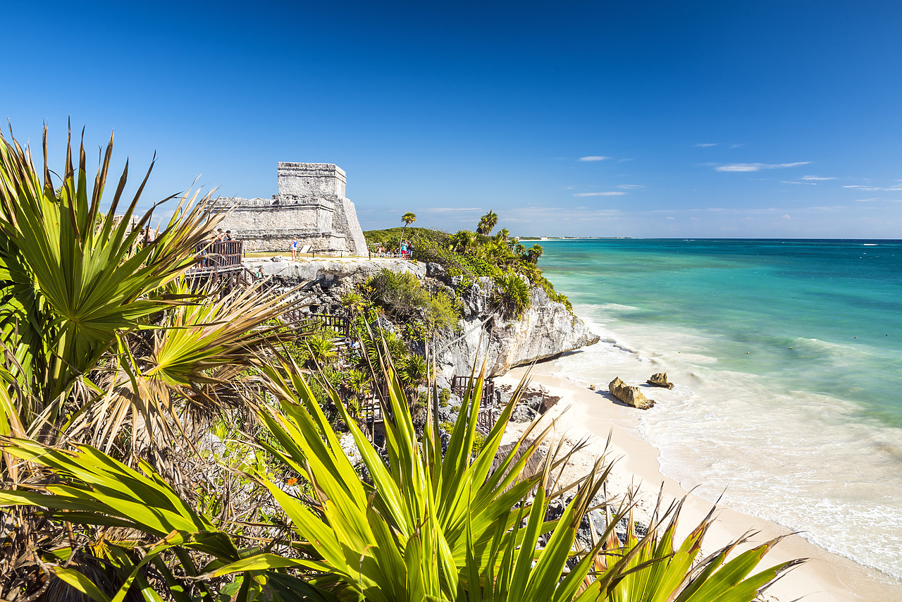 #150014-1 - Mayan Temple Ruins & Beach, Tulum, Yucatan, Mexico