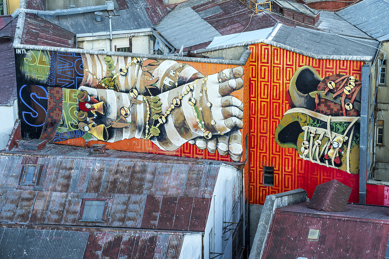 #150023-1 - Wall Art, Valparaiso, Chile, South America