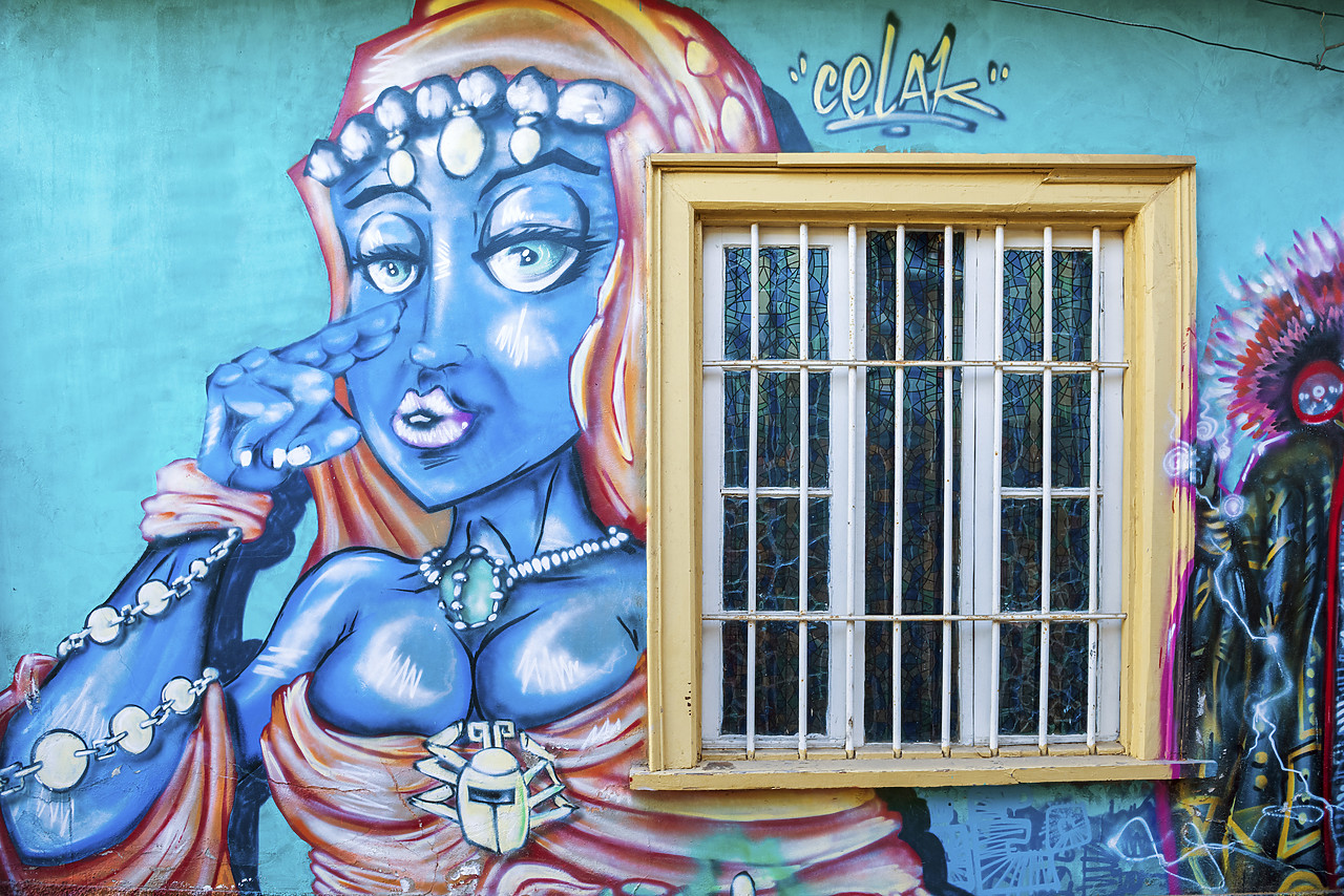 #150028-1 - Wall Art, Valparaiso, Chile, South America
