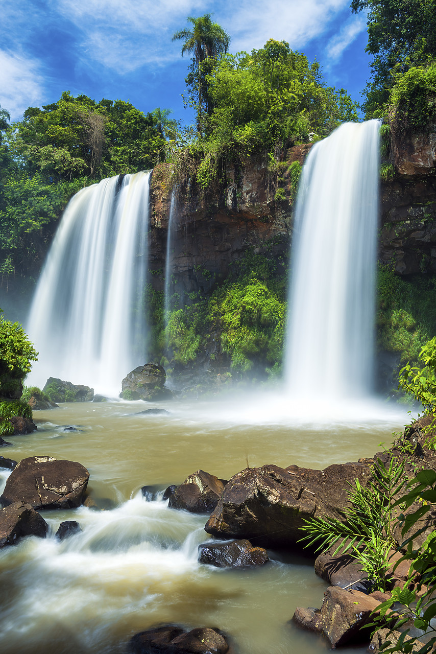 #150055-2 - Dos Hermanos Waterfalls, Iguazu Falls, Argentina, South America