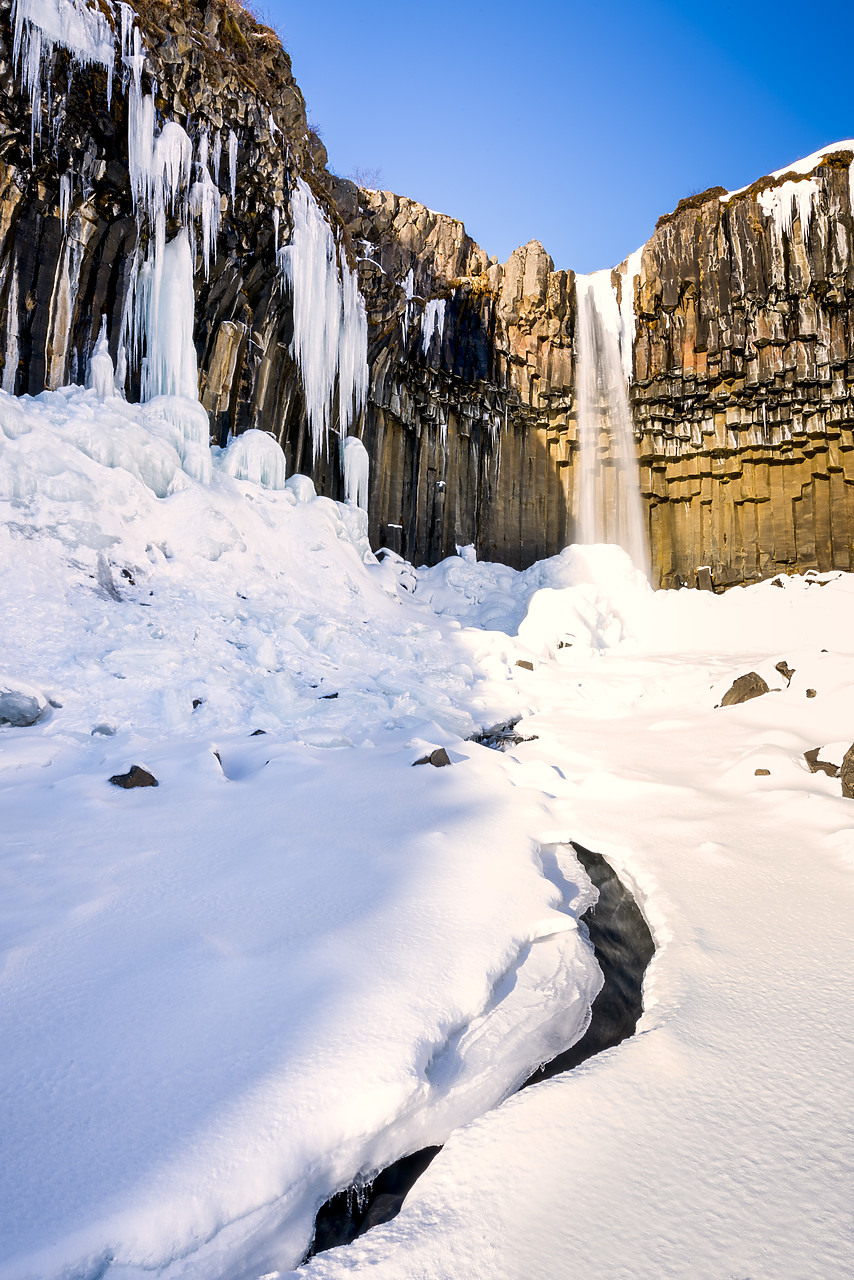 #150078-1 - Svartifoss in Winter, Iceland