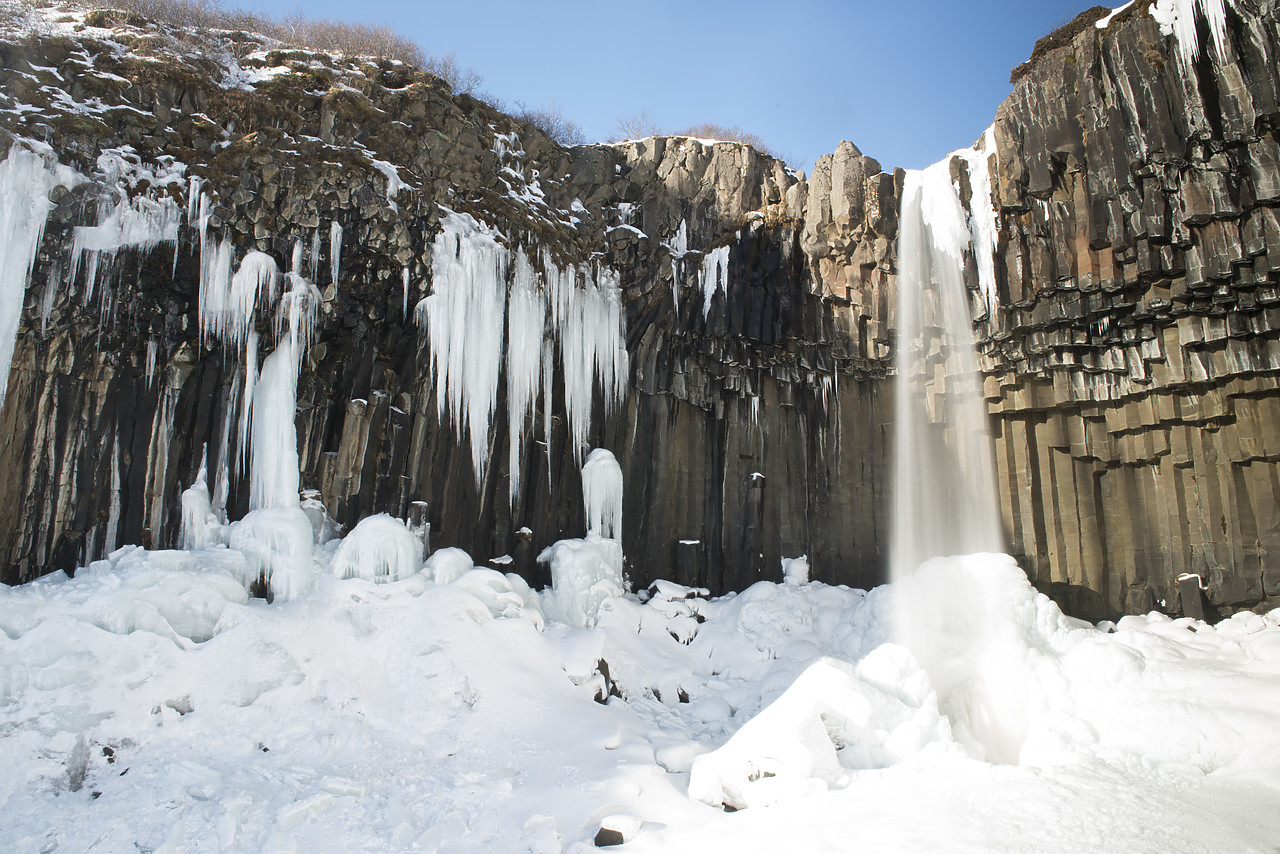 #150079-1 - Svartifoss in Winter, Iceland