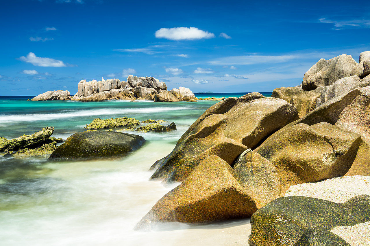 #150250-2 - Granite Boulders & Beach, La Digue, Seychelles