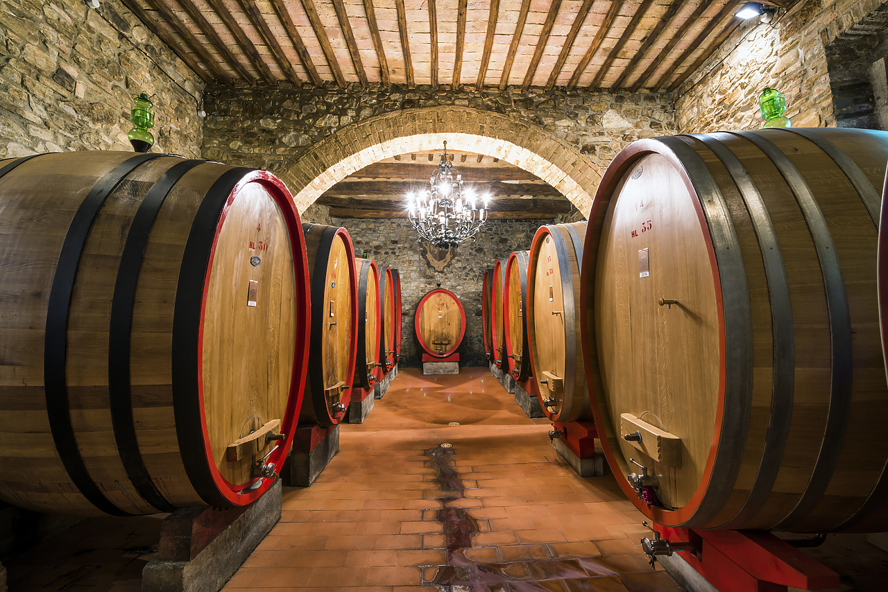 #150265-1 - Wine Barrels at the Costanti Winery, Montalcino, Tuscany, Italy