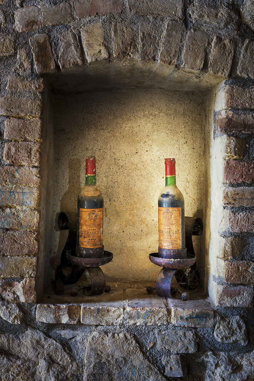 #150266-1 - Old Wine Bottles,  Costanti Winery, Montalcino, Tuscany, Italy