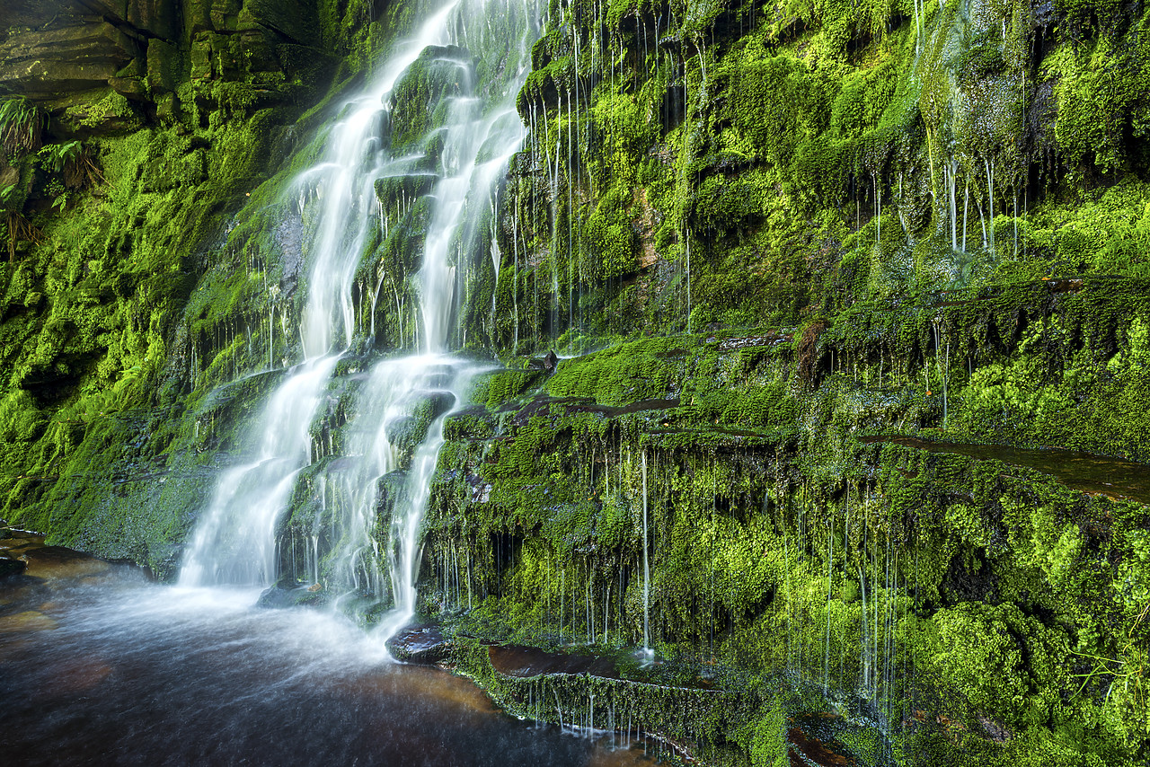 #150398-1 - Black Clough Waterfall, Peak District National Park, Derbyshire, England