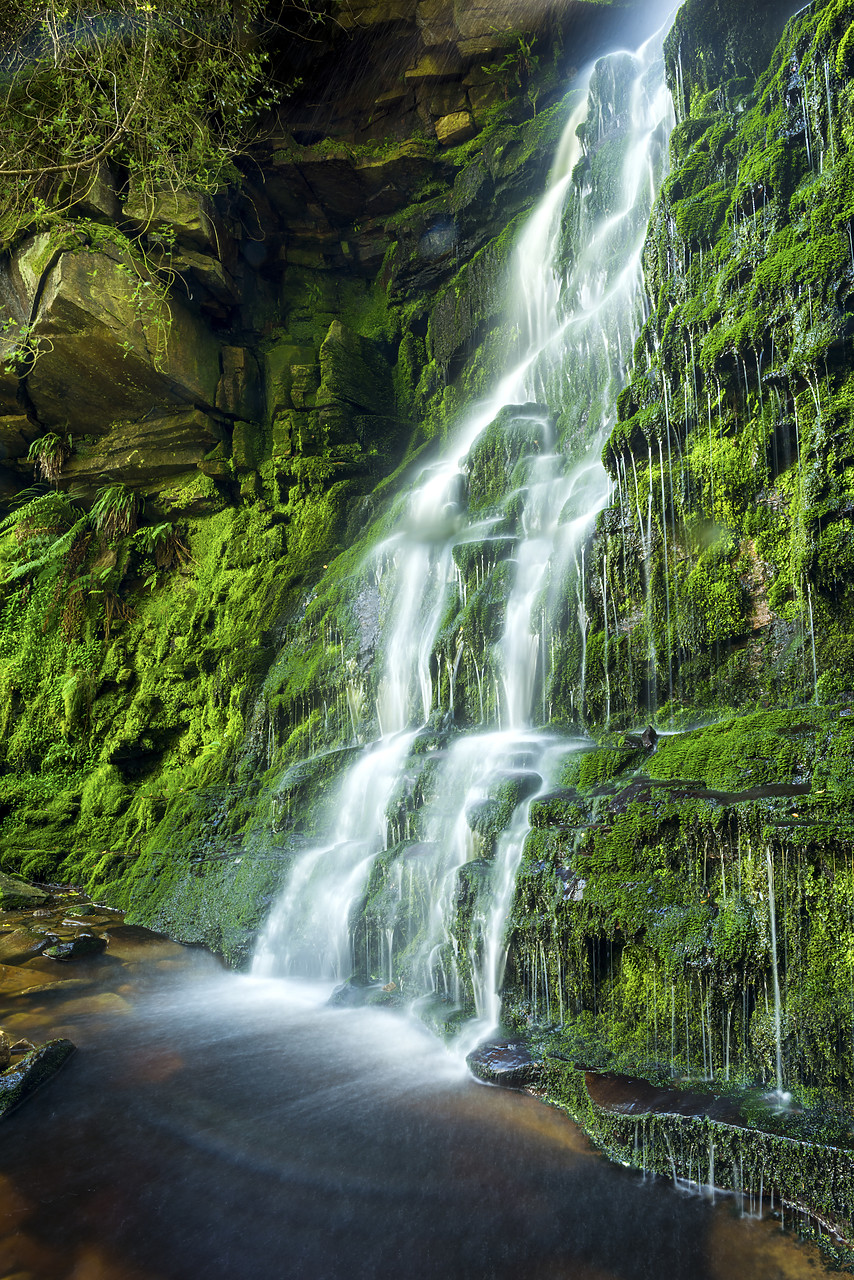 #150398-2 - Black Clough Waterfall, Peak District National Park, Derbyshire, England