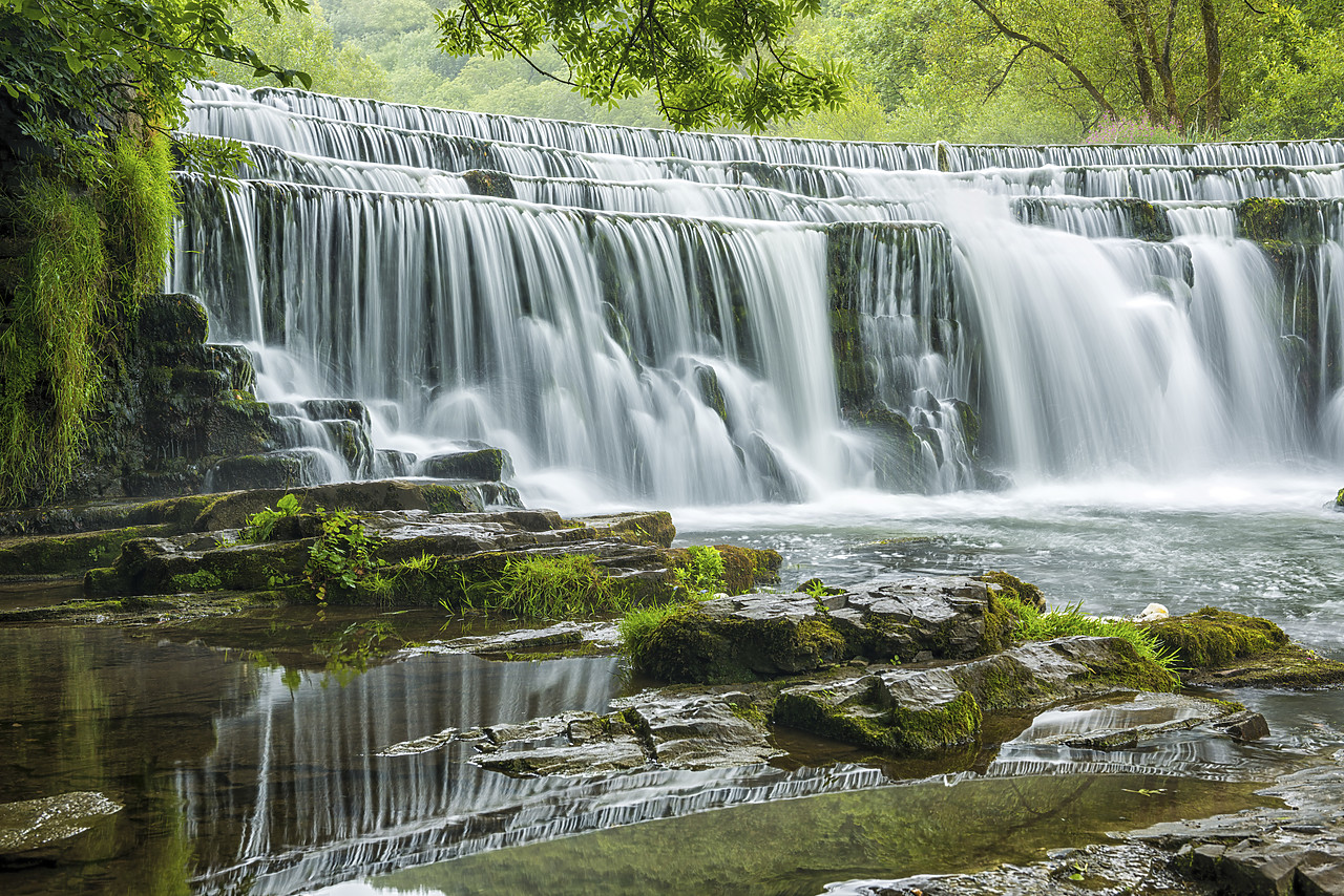 #150402-1 - Monsal Dale Waterfall, Peak District National Park, Derbyshire, England