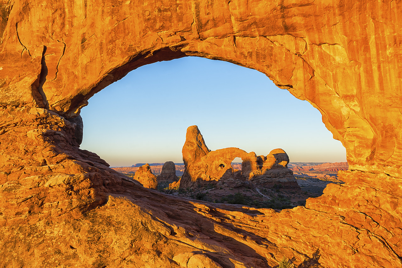 #150429-1 - Turret Arch Through North Window, Arches National Park, Utah, USA
