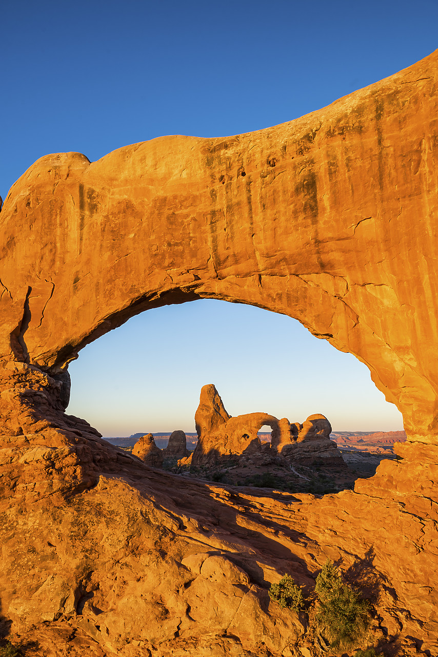 #150429-2 - Turret Arch Framed by North Window, Arches National Park, Utah, USA