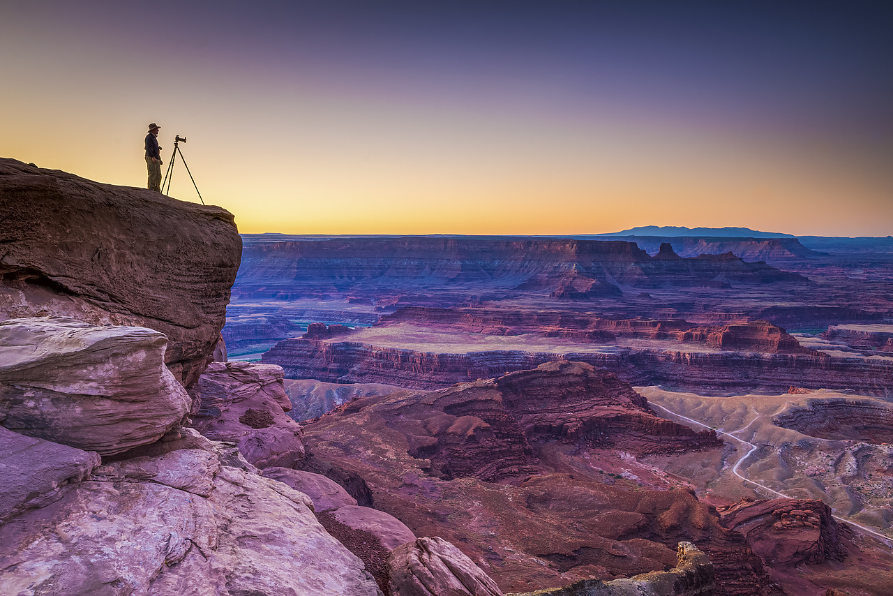 #150431-1 - Photographer Shooting from Deadhorse Point, Deadhorse State Park, Utah, USA