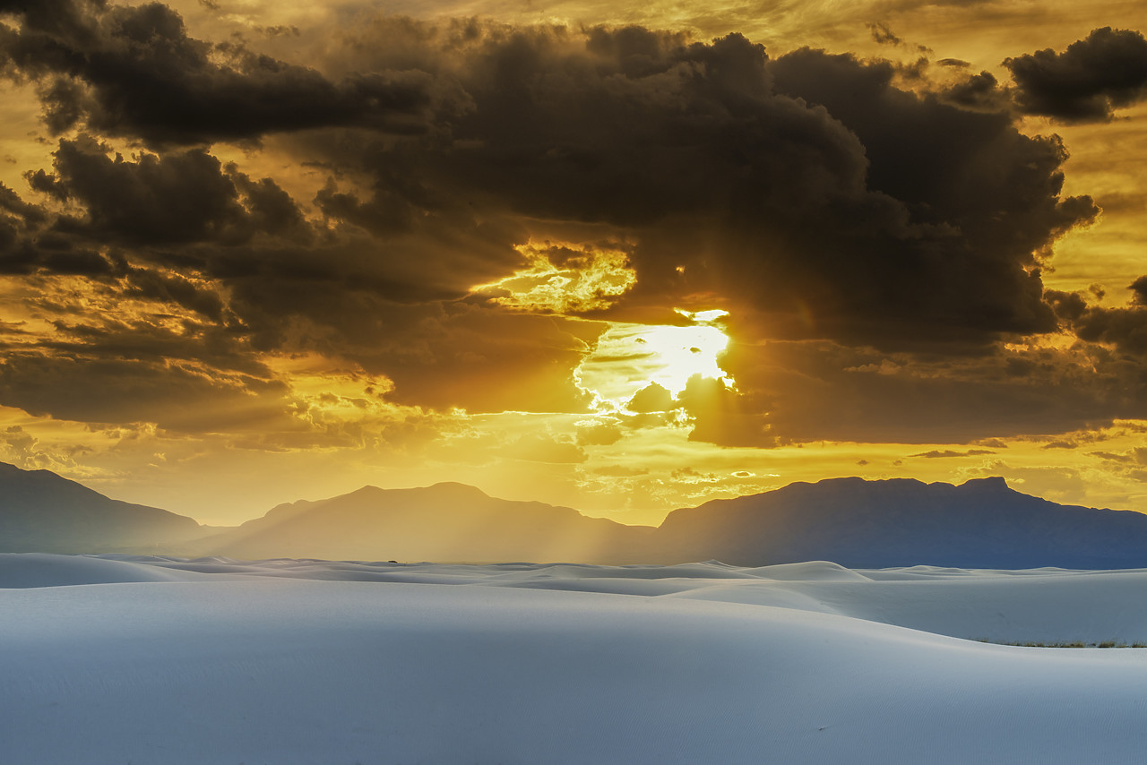 #150474-1 - Sunset over White Sands National Monument, Alamogordo, New Mexico, USA