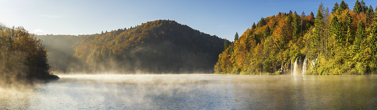 #150492-1 - Autumn Mist on Lake, Plitvice National Park, Croatia