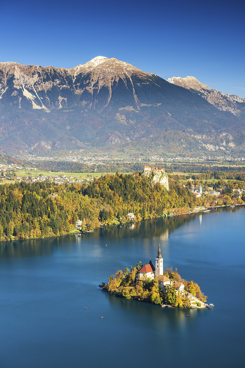 #150518-1 - Lake Bled with Assumption of Mary's Pilgrimage Church, Slovenia, Europe
