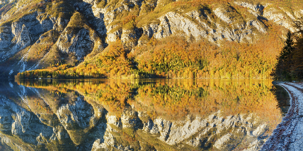 #150520-1 - Lake Bohinj in Autumn, Slovenia, Europe
