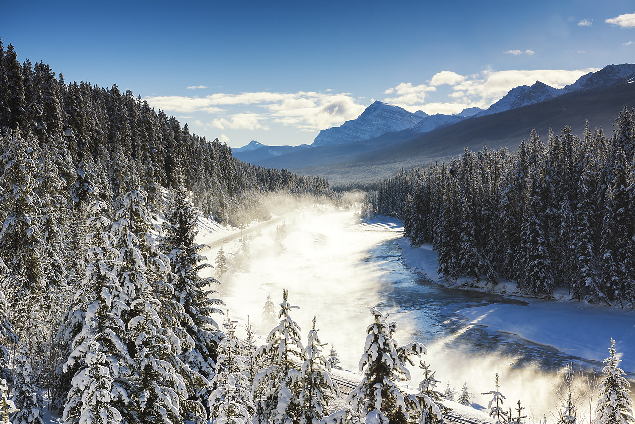 #150559-1 - Bow River in Winter, Banff National Park, Alberta, Canada