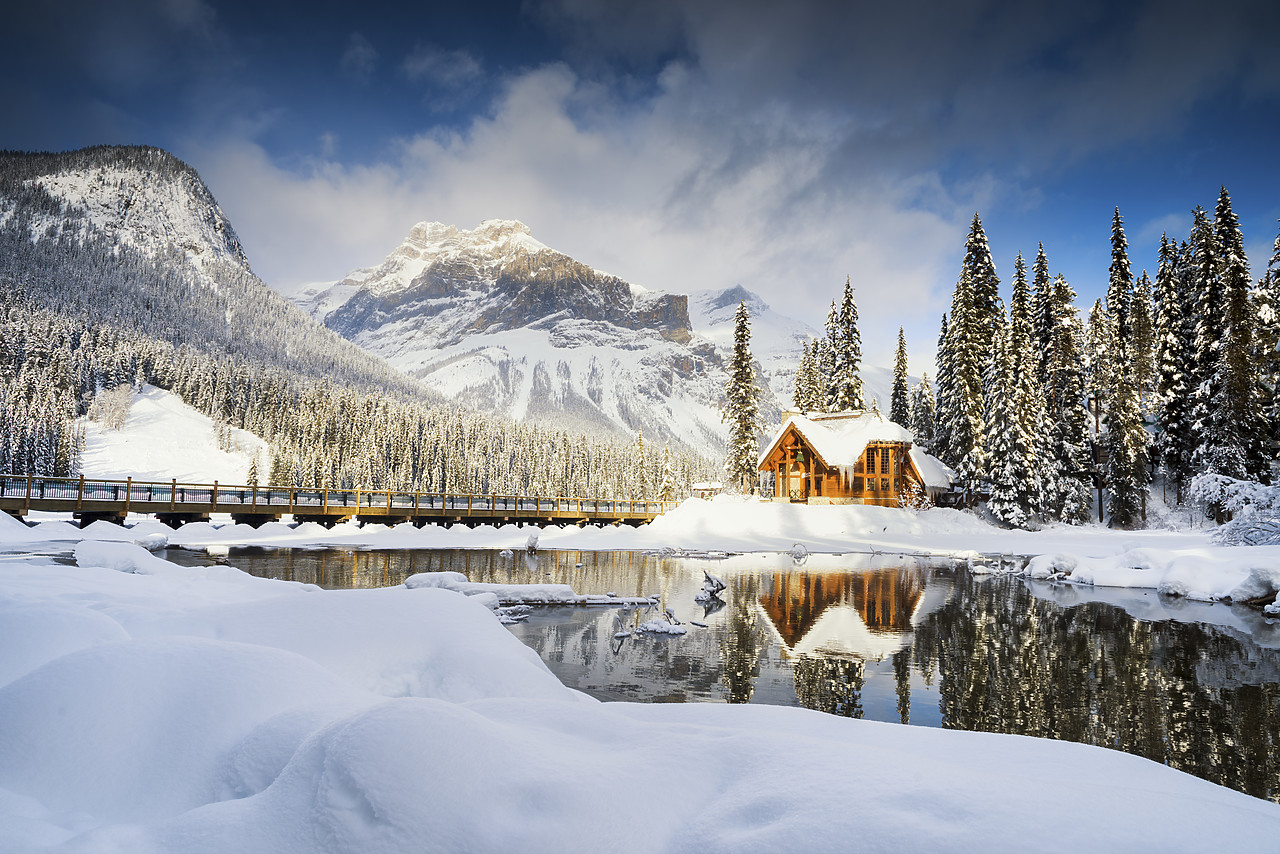 #150564-1 - Emerald Lake Lodge in Winter, Yoho National Park, British Columbia, Canada