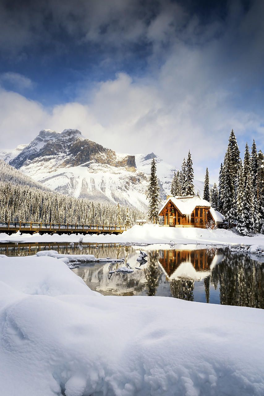 #150564-2 - Emerald Lake Lodge in Winter, Yoho National Park, British Columbia, Canada