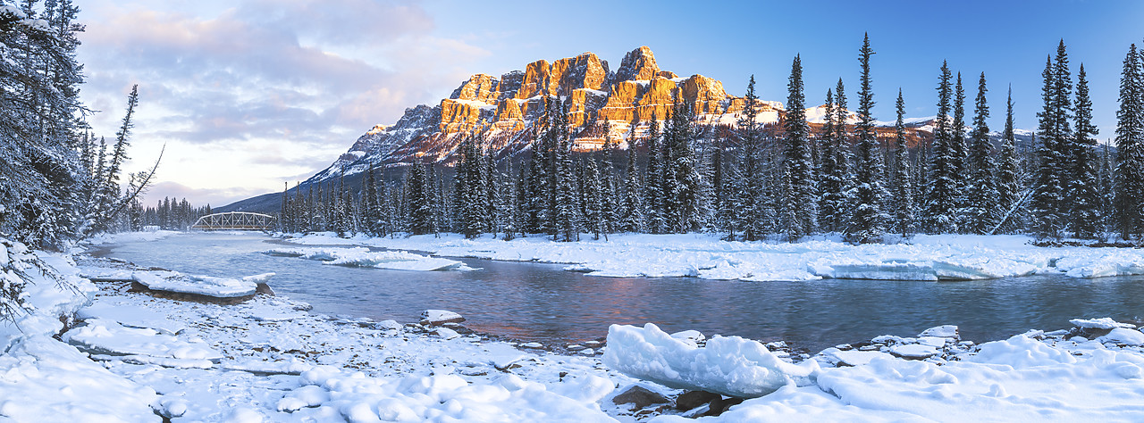 #150583-1 - Castle Mountain in Winter, Banff National Park, Alberta, Canada