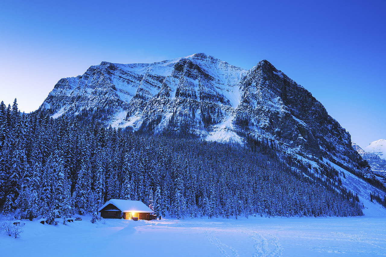 #150589-1 - Fairview Mountain at Twilight, Banff National Park, Alberta, Canada