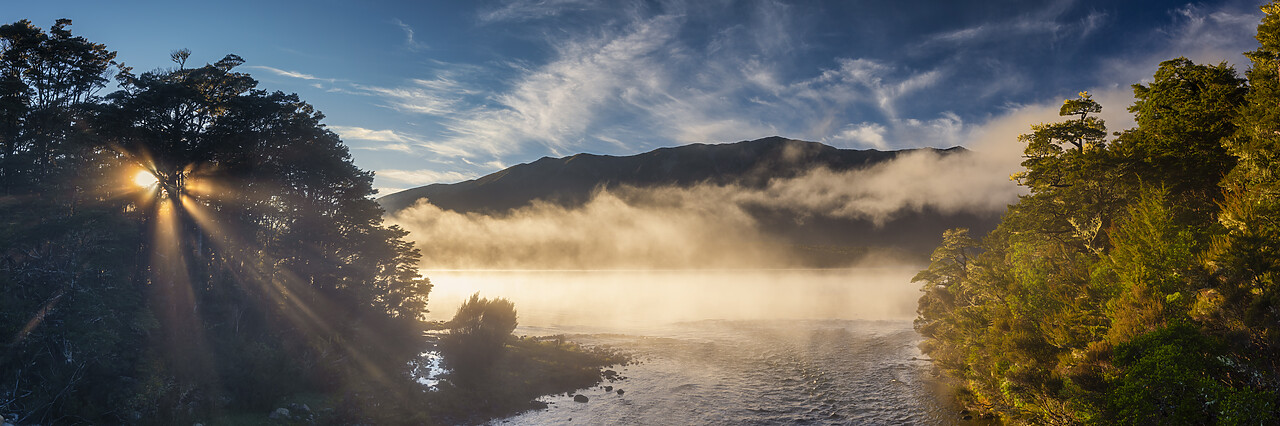 #160170-1 - Lake Rotoiti in Mist, New Zealand