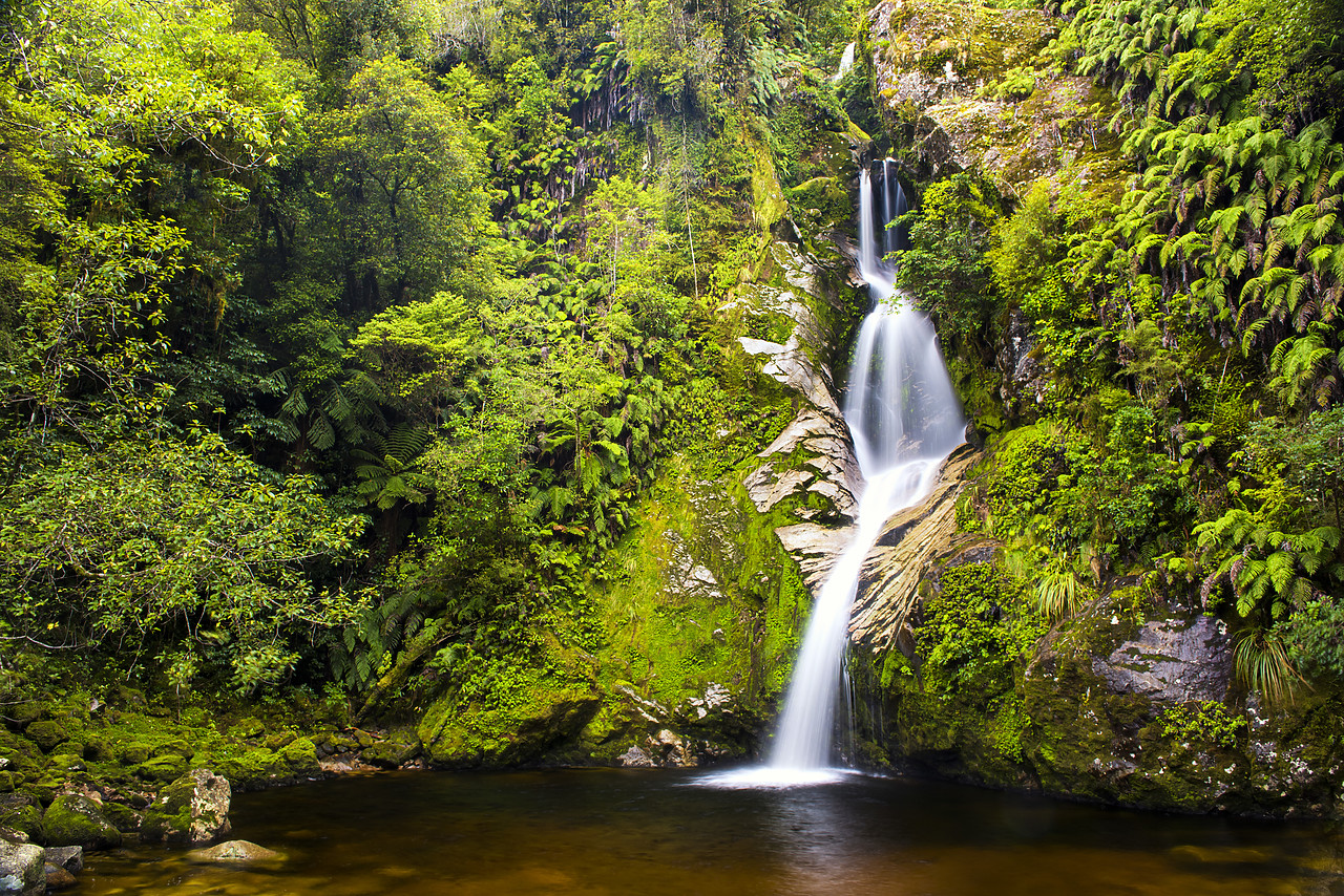 #160179-1 - Dorothy Falls, near Hokitika, New Zealand