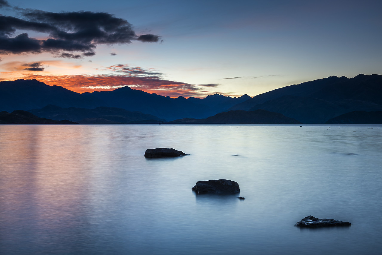 #160201-1 - Lake Wanaka at Dusk, New Zealand