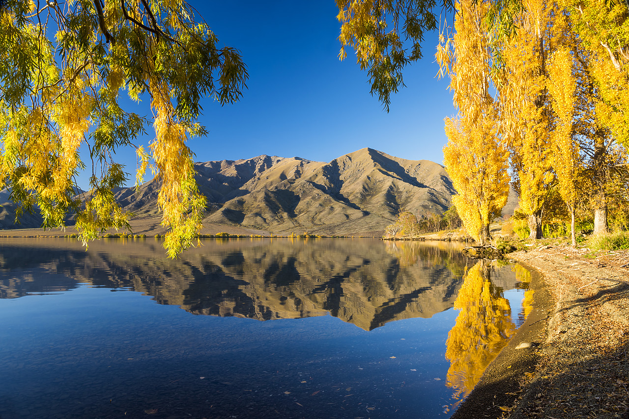 #160203-1 - Lake Benmore in Autumn, New Zealand