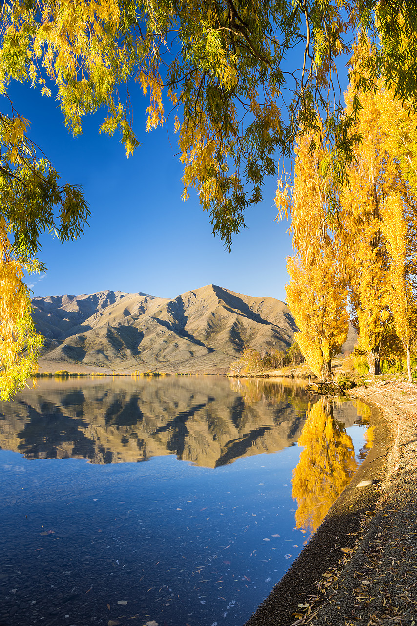 #160203-2 - Lake Benmore in Autumn, New Zealand