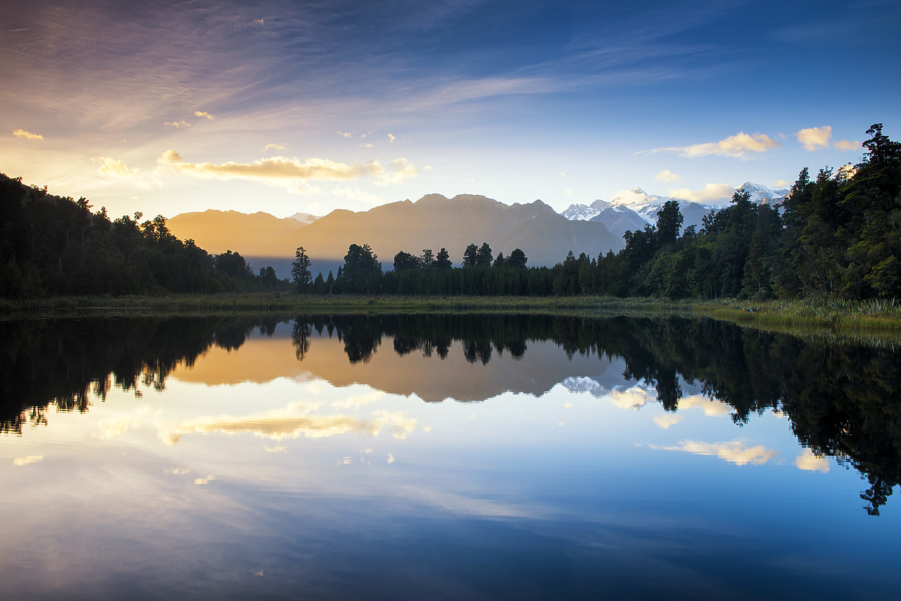 #160232-1 - Lake Matheson at Sunrise, New Zealand