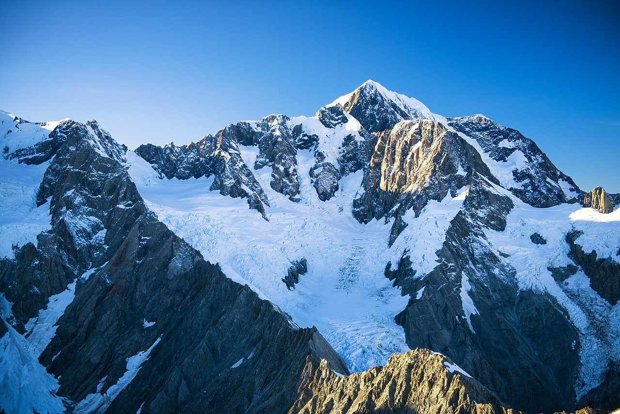 #160238-1 - Aerial View of Mt. Cook & Mt. Tasman, New Zealand