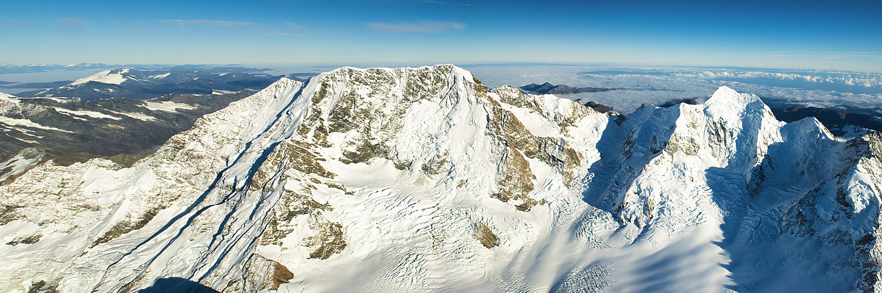 #160239-1 - Aerial View of Mt. Cook & Mt. Tasman, New Zealand