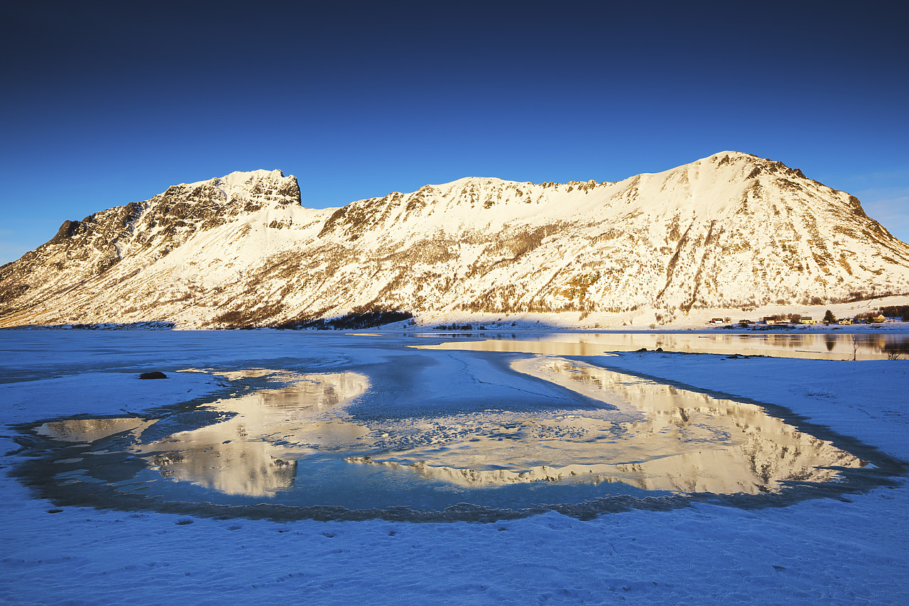 #160372-1 - Mountains Reflecting in Steirapollen, Lofoten Islands, Norway
