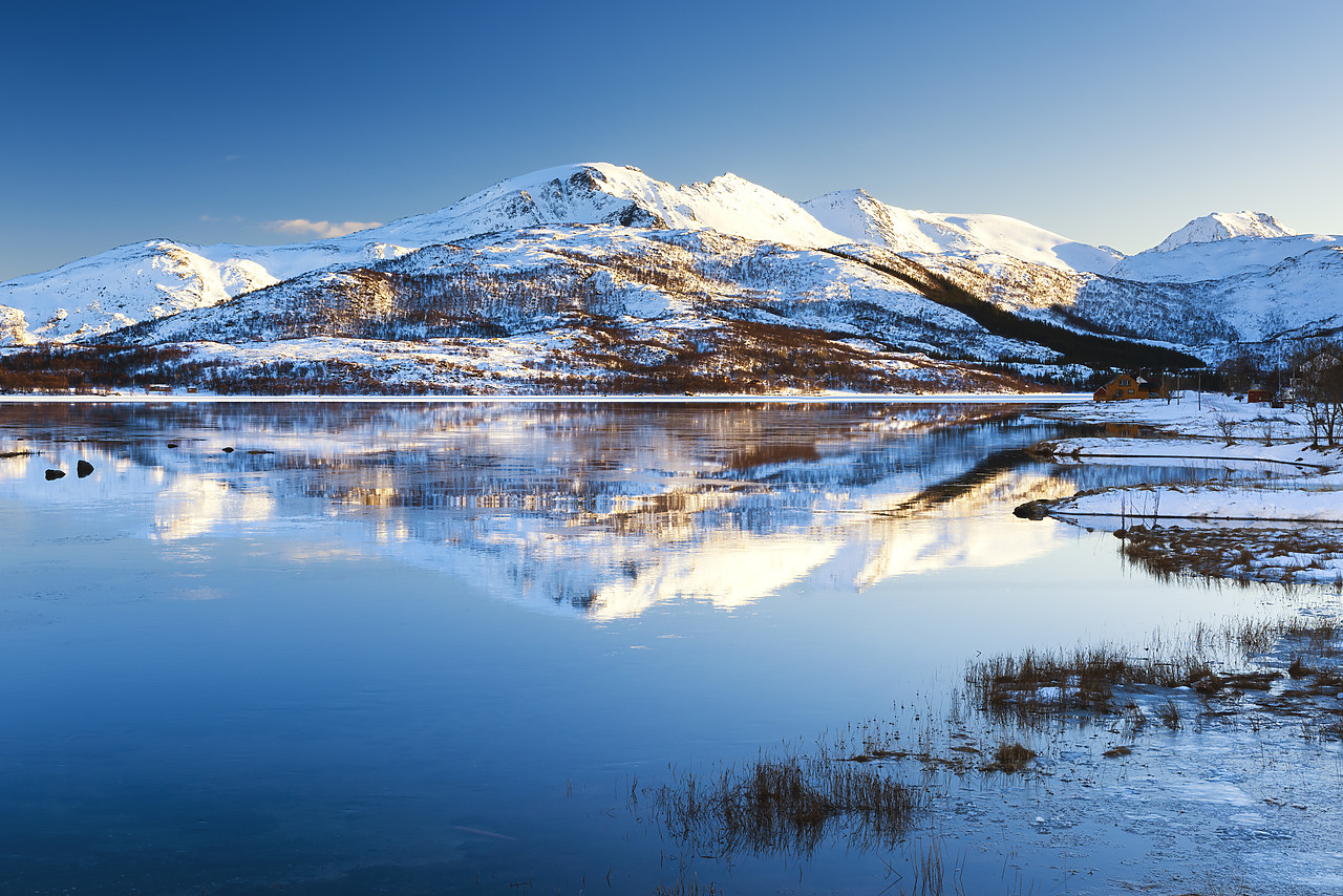#160373-1 - Alstadpollen Reflections, Lofoten Islands, Norway