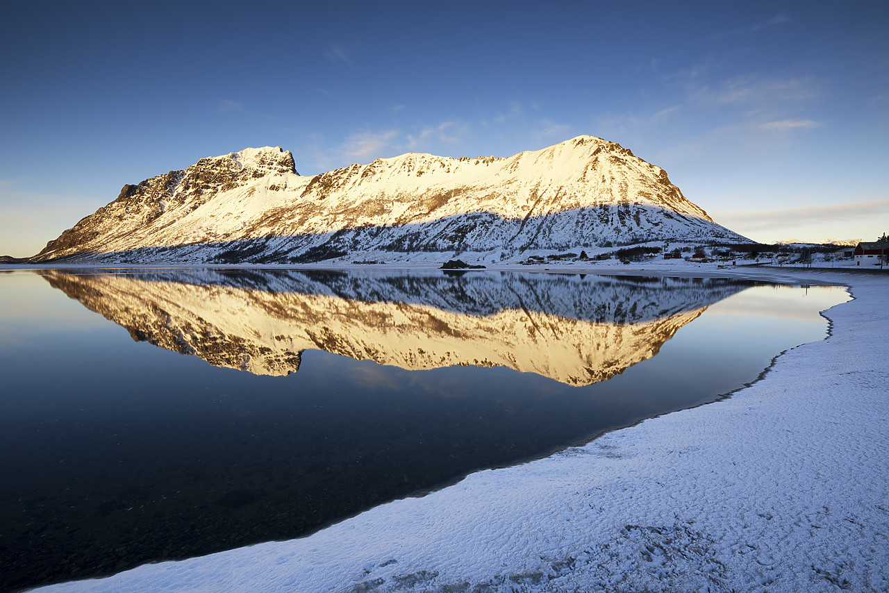 #160375-1 - Mountains Reflecting in Steirapollen, Lofoten Islands, Norway