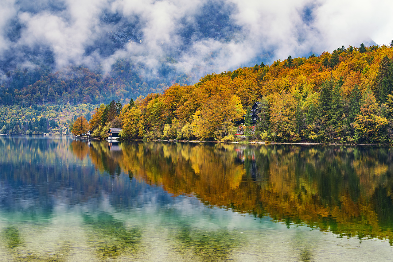 #160430-1 - Lake Bohinj in Autumn, Slovenia