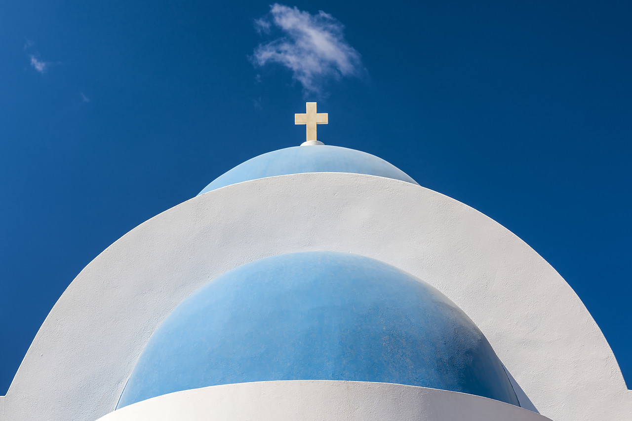 #160456-1 - Graphic Church Design, Santorini, Cyclades, Greece
