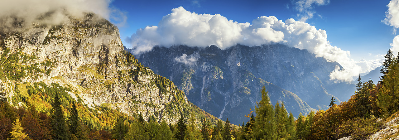 #160471-1 - Julian Alps in Autumn, Mangart Pass, Triglav National Park, Slovenia, Europe