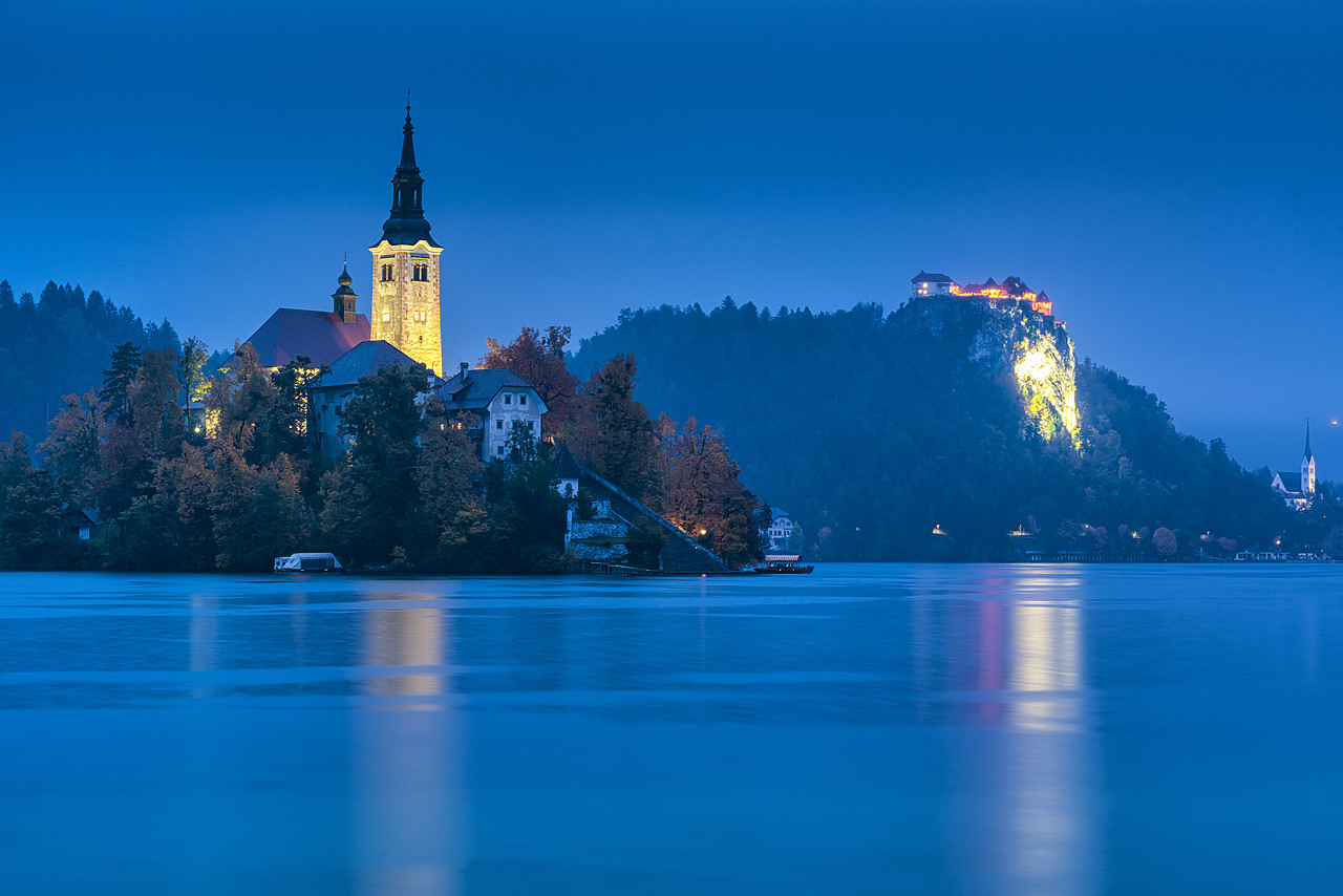 #160481-1 - Assumption of Mary's Pilgrimage Church & Castle, Lake Bled, Slovenia