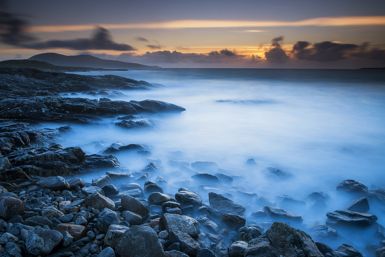 #160514-1 - Horgabost Coastline at Sunset, Isle of Harris, Outer Hebrides, Scotland