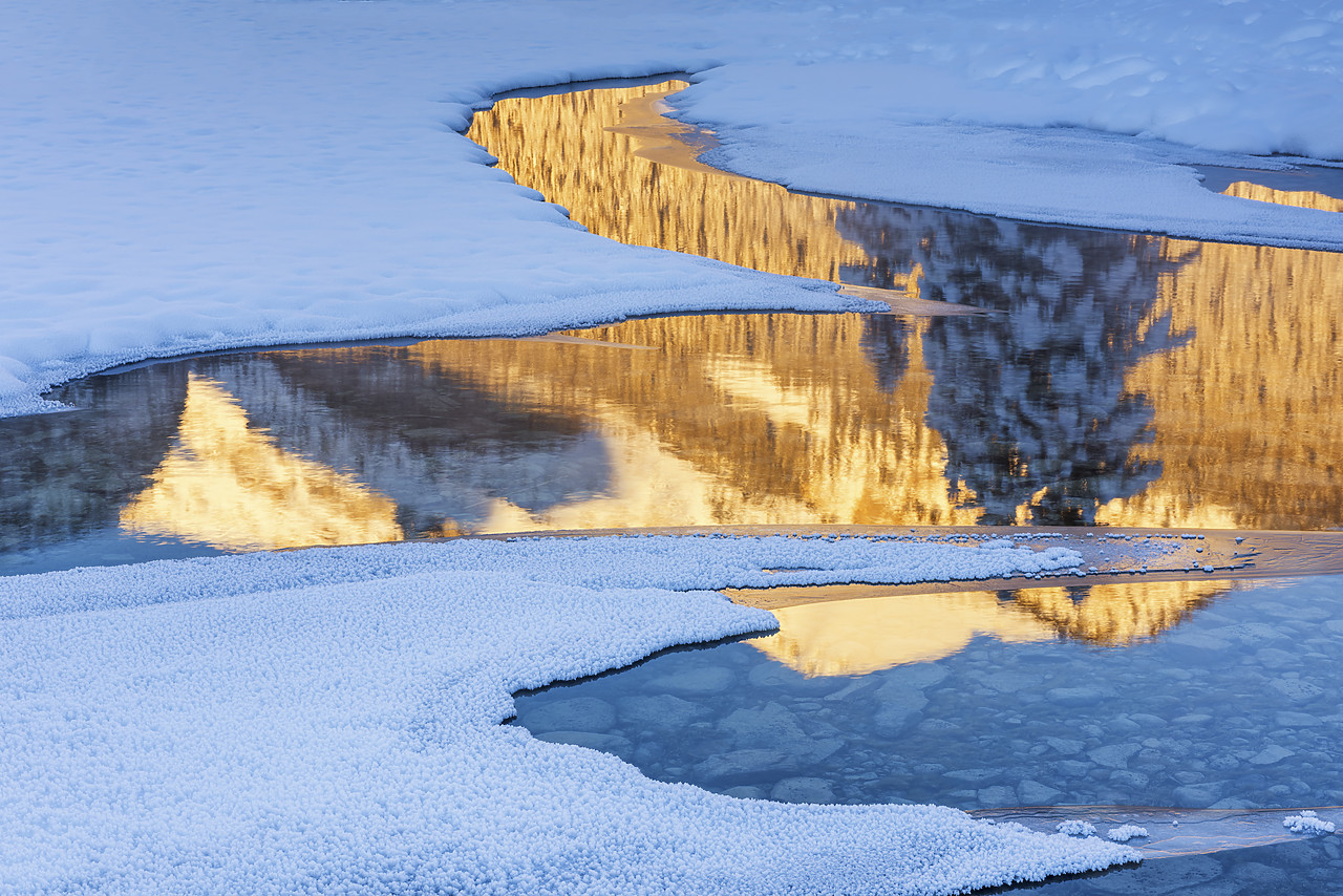 #170006-1 - Lake Louise Winter Reflections, Banff National  Park, Alberta, Canada