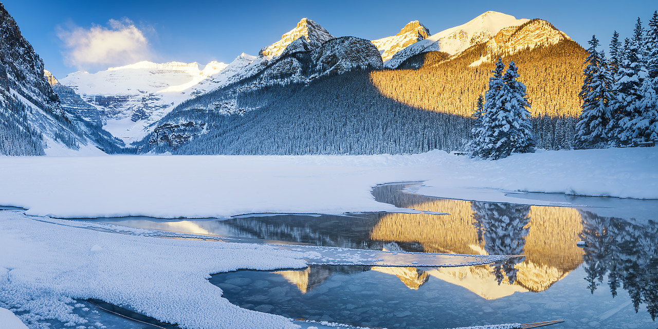 #170020-2 - Lake Louise Winter Reflections, Banff National  Park, Alberta, Canada