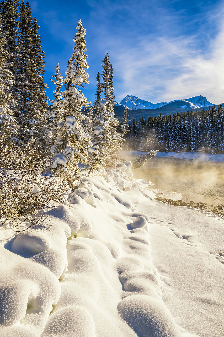 #170023-2 - Mist over Bow River in Winter, Banff National  Park, Alberta, Canada