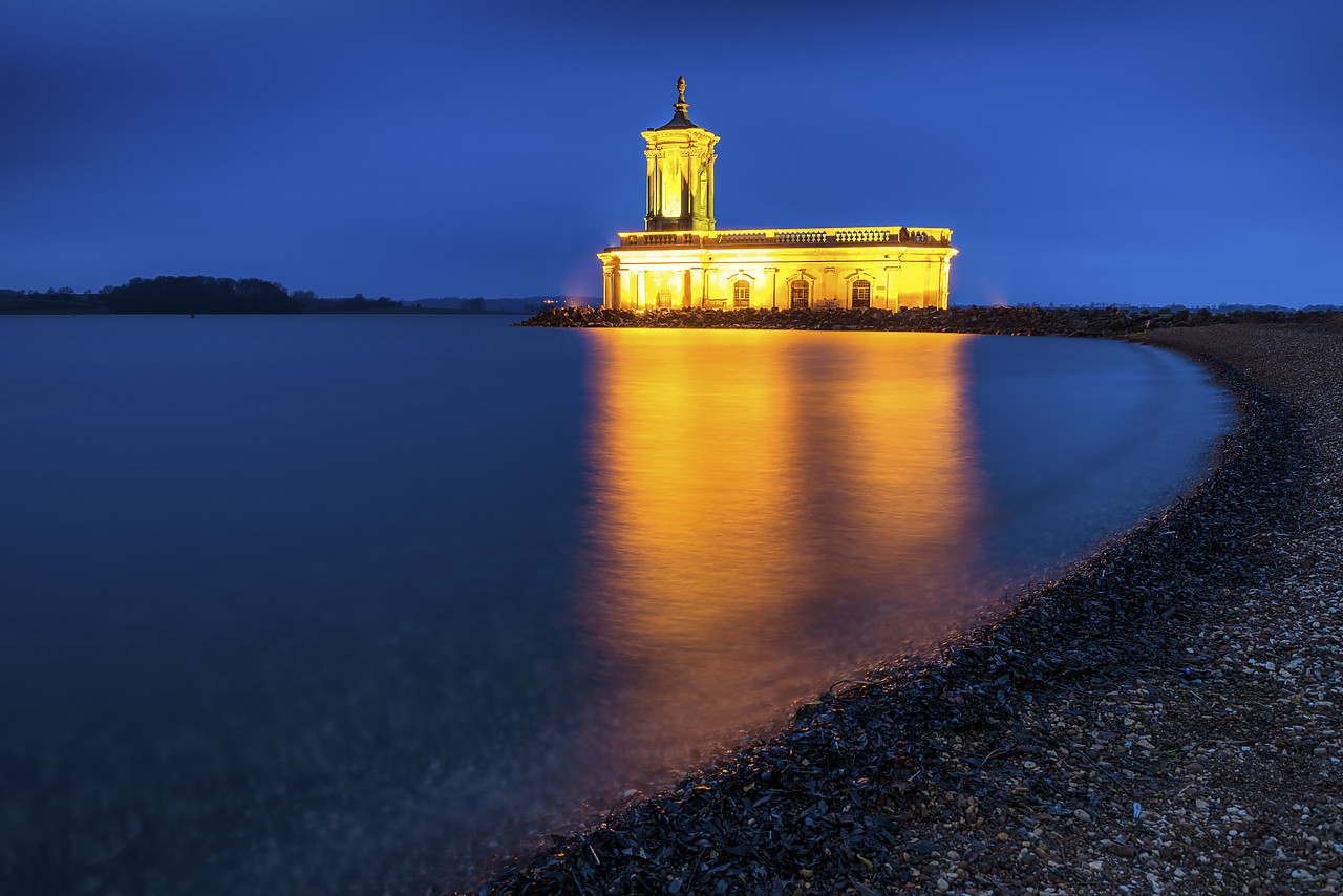 #170072-1 - Twilight at St. Matthew's Church, Normanton, Rutland Water, Leicestershire, England